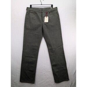 Lands' End Regular Fit Coupe Simple Olive/Green jeans Mens size 36x34 NWT